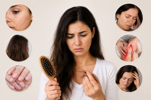 Symptoms of vitamin E deficiency: