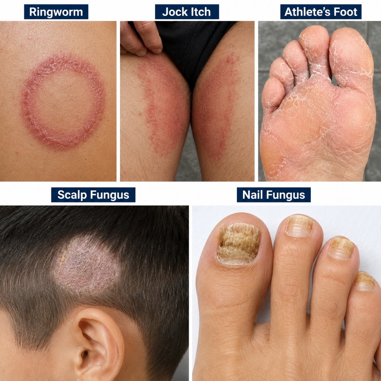 types of fungal infection