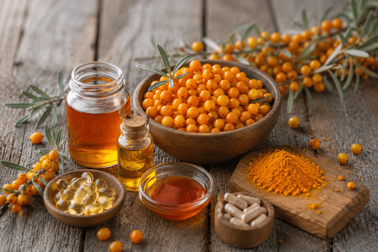 Sea Buckthorn और उसमें पाई जाने वाली चीज़े