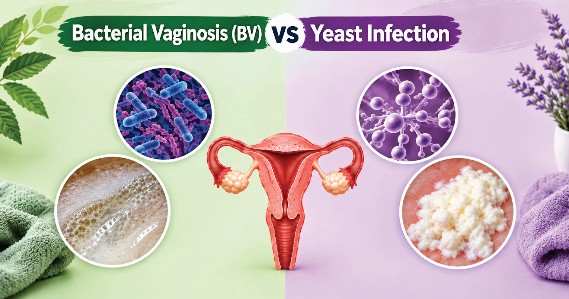 Bacterial Vaginosis (BV) और Yeast Infection