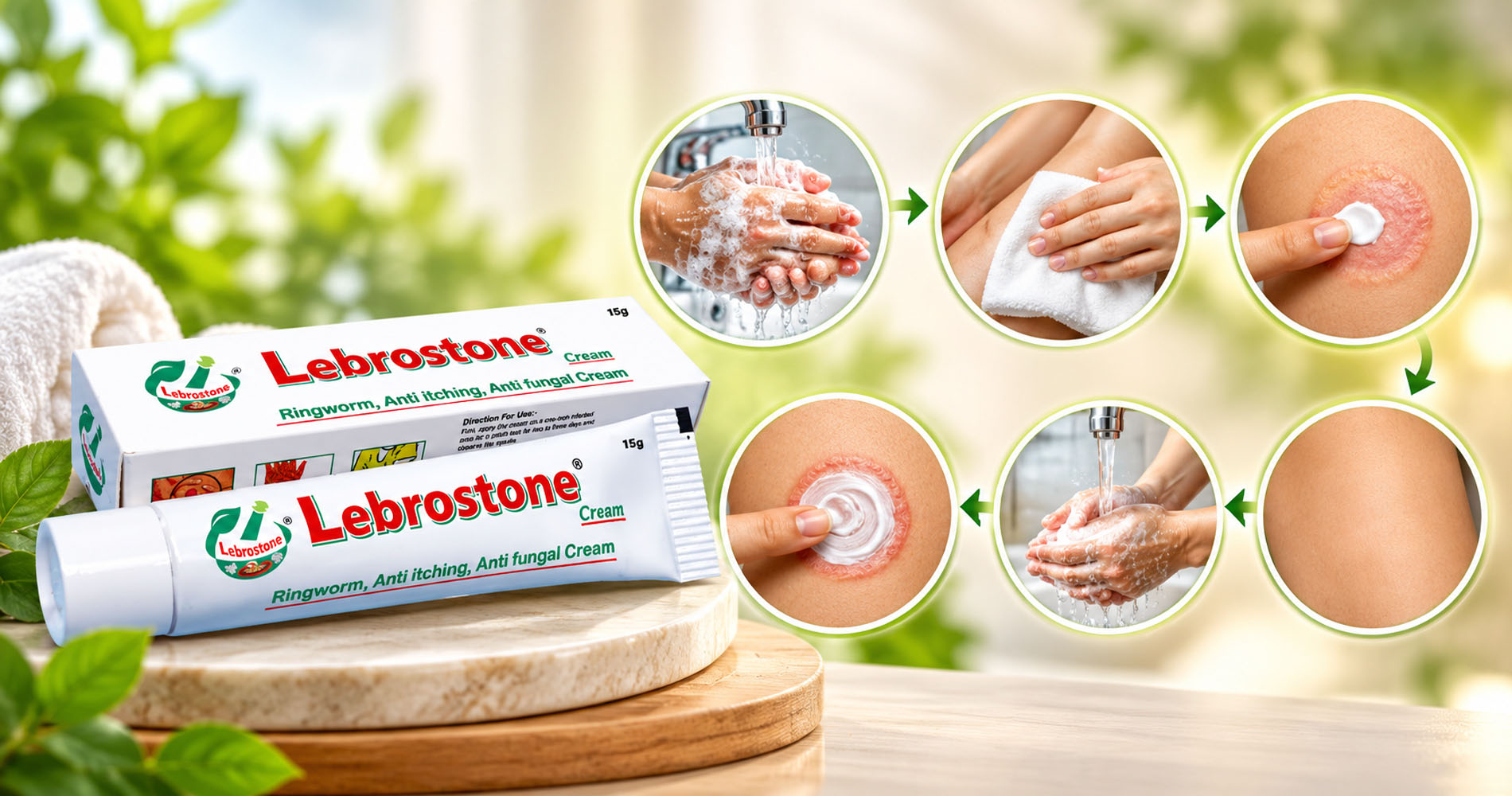 Lebrostone Anti-Fungal Cream uses