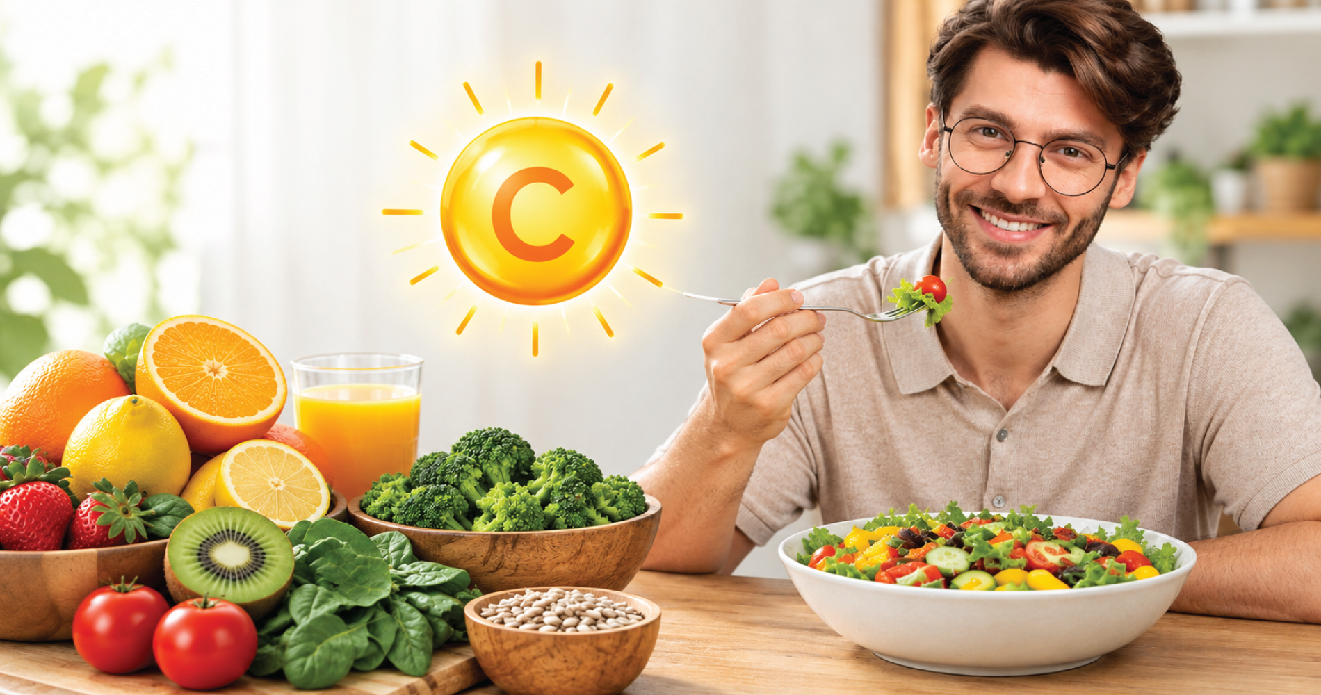 Vitamin C के साथ भोजन का फायदा