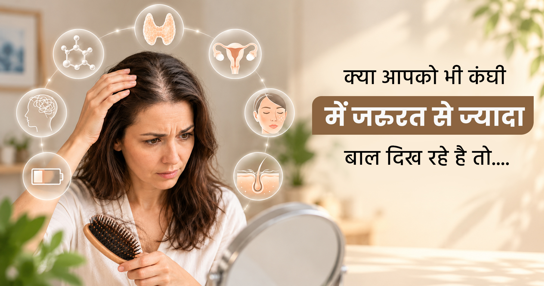 क्या आपको भी कंघी में जरुरत से ज्यादा बाल दिख रहे है तो.....